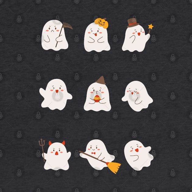 Boo Squad, Cute Ghost Design by Teesquares